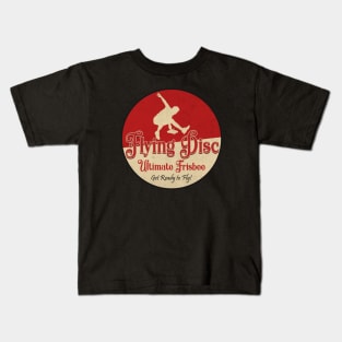 Ultimate Frisbee Vintage Kids T-Shirt
